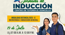 Invitación a la Jornada de Inducción - Centro de Tutoría El Doncello